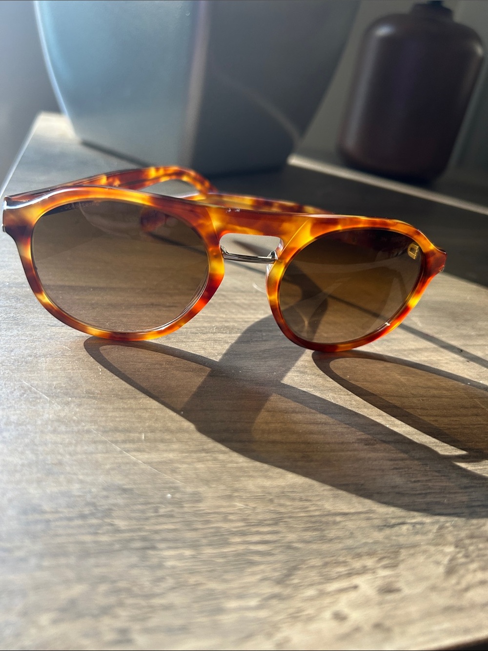 Prada Tortoiseshell Sunglasses with Brown Gradient Lenses